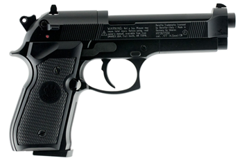 Umarex 41489 Beretta Air Pistol 2253000 Beretta M92 FS  CO2 177 Pellet 8rd Black Frame Black