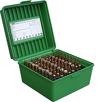 Mtm Molded Prod 42380 MTM Case-Gard R-100-10 Deluxe R-100 Multi-Caliber Rifle Green Polypropylene 100r