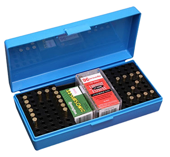 Mtm Molded Prod 42395 MTM Case-Gard SB-200-20 SB-200  Multi-Caliber Rimfire Rifles Blue Polypropylene