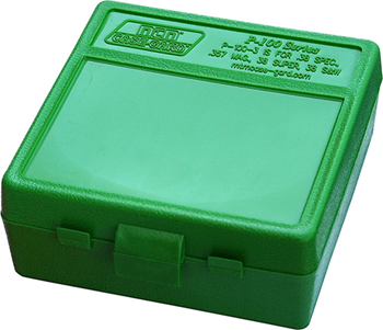 Mtm Molded Prod 42410 MTM Case-Gard P-100-3-10 Case-Gard P-100 Multi-Caliber Handgun Green Polypropyle
