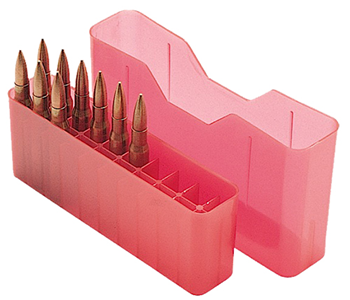 Mtm Molded Prod 42433 MTM Case-Gard J-20-XS-29 J-20 Slip Top Multi-Caliber Rifle Clear Red Polypropyle