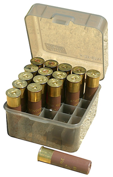 Mtm Molded Prod 42467 MTM Case-Gard S25-12M-41 Shotshell Case  Shotgun Clear Smoke Polypropylene 25rd