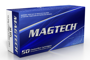 43067 Magtech 38J SPORT SHOOTING 38 Special Lead Semi-Wadcutter 158 GR 50Box/20Case