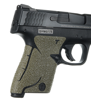 Talon Grips Inc 43403 Talon Grips 705M Adhesive Grip  Textured Moss Rubber for S&W M&P Shield 9,40