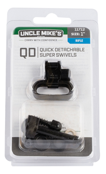 Michaels Of Ore 44104 Uncle Mikes 11712 Quick Detach Sling Swivels 1"  Black Steel Remington 7400