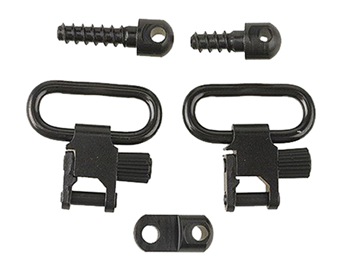 Michaels Of Ore 44144 Uncle Mikes 14612 Quick Detach Sling Swivels 1"  Black Steel Ruger