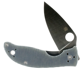 44247 Spyderco C220GPGY Polestar  3.30" Folding Drop Point Plain CTS BD1 SS Blade Gray