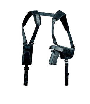 Michaels Of Ore 44707 Uncle Mike's 77360 Pro-Pak Horizontal Shoulder Holster Size 36 made of Nylon wit