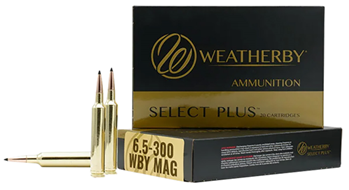 4544 Weatherby B653130SCO Select Plus  6.5x300 Wthby Mag 130 gr Scirocco 20 Bx/ 10 Cs