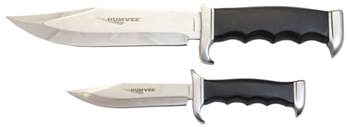 Camp Co 4551 Humvee Accessories HMVBC02BK Bowie Knife Combo Set 2  Stainless Steel Fixed Blac