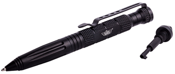 Camp Co 4602 Uzi Accessories UZITACPEN6BK Tactical Pen Glassbreaker 6" Black