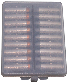 Mtm Molded Prod 47999 MTM Case-Gard W18-38-41 Ammo Wallet  Handgun 357 Mag/38 Cal. 18rd Clear Smoke Po