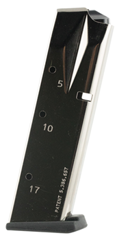 Mecgar 48133 Mec-Gar MGSW5917N OEM  Nickel Detachable 17rd 9mm Luger for S&W 659, 5900, 910,