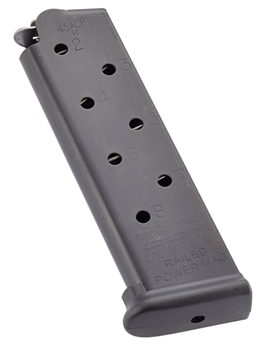 Chip Mccormick 48153 CMC Products MRPM45FS8B Railed Power Mag  Black Detachable 8rd 45 ACP for 1911 G