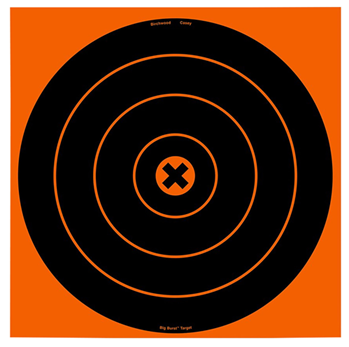 Birchwood Labor 48227 Birchwood Casey 36213 Big Burst  Self-Adhesive Paper 12" Bullseye Orange/Black 3