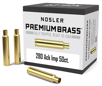 48667 Nosler 10175 Unprimed Cases  280 Ackley Improved Rifle Brass 50 Per Box