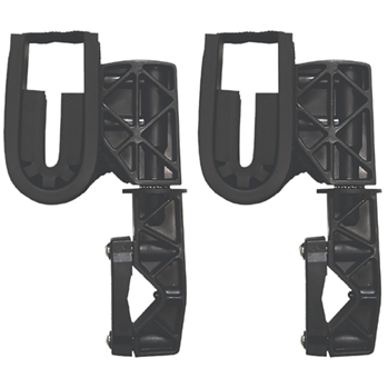 49406 Rugged Gear 10100 Single Hook Gun Mount  Rifle/Shotgun Black Nylon 2 Pack