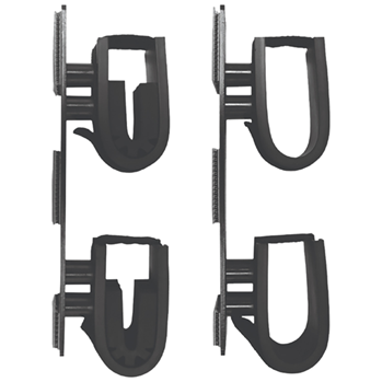 49407 Rugged Gear 10040 Dual Lock Gun Holder Black Metal 2 Pack