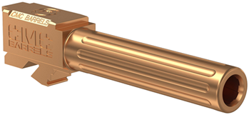 Cmc Triggers Co 49504 CMC Triggers 75524 Match Precision  9mm Luger 4.01" Bronze DLC Finish 416R Stain