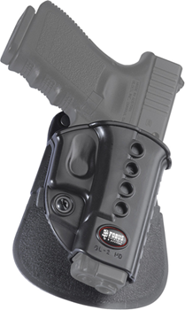 49992 Fobus GL2E2 Standard Evolution Paddle Holster For Glock Black Plastic