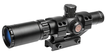 5019 Truglo TG8514BT Tru-Brite 30 1-4x 24mm Obj Wide FOV 30mm Tube Black Finish Duple