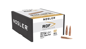 50350 Nosler 53441 RDF  22 Cal .224 85 gr Hollow Point Boat-Tail (HPBT) 100 Per Box