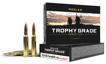 50367 Nosler 60022 Trophy Grade  6.5x55 Swedish 140 gr AccuBond 20 Bx/ 10 Cs