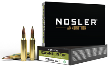 50378 Nosler 40140 E-Tip  22 Nosler 55 gr E-Tip Lead-Free 20 Bx/ 10 Cs