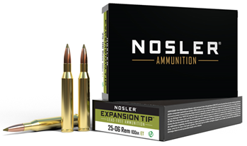 50380 Nosler 40238 E-Tip  25-06 Rem 100 gr E-Tip Lead-Free 20 Bx/ 10 Cs