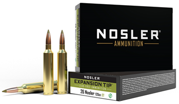 50383 Nosler 40302 E-Tip  26 Nosler 120 gr E-Tip Lead-Free 20 Bx/ 10 Cs