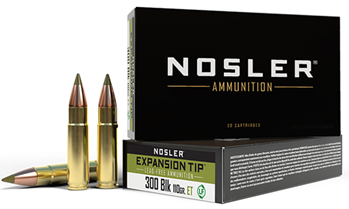 50388 Nosler 40660 E-Tip  300 Blackout 110 gr E-Tip Lead-Free 20 Bx/ 10 Cs