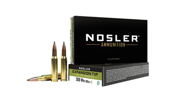 50391 Nosler 40035 E-Tip  308 Win 168 gr E-Tip Lead-Free 20 Bx/ 10 Cs