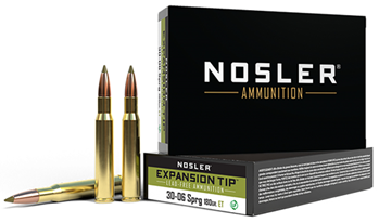 50393 Nosler 40037 E-Tip  30-06 Springfield 180 gr E-Tip Lead-Free 20 Bx/ 10 Cs
