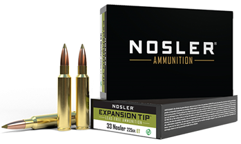 50397 Nosler 40042 E-Tip  33 Nosler 225 gr E-Tip Lead-Free 20 Bx/ 10 Cs