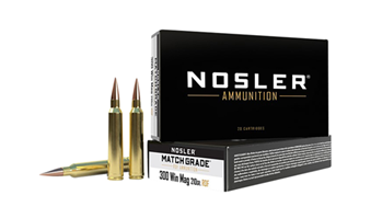 50408 Nosler 60158 Match Grade RDF 300 Win Mag 210 gr Hollow Point Boat-Tail (HPBT) 20