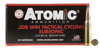 Atomic Ammuniti 50456 ATOMIC 00472 308WIN  260 CYCLING TACT SUBS   50/10