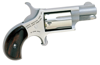 North American Arms 22 LONG RIFLE NAA 22LR Mini-Revolver 22LR 1.12" 5rd Rosewood Grip Stainless