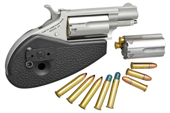 North American Arms 22 MAGNUM NAA HGMSC 22 Combo 22 LR/22 Mag 1.12" 5rd Blk Holster Grip Matte SS
