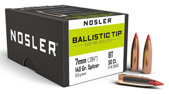 Nosler 51658 28140 NOSLER 7MM 140GR BALLISTIC TIP 50CT