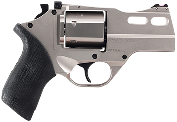 RHINO Chiappa Firearms 340290 Rhino 30DS 357 Mag 3" 6 Round Black Rubber Grip Nickel