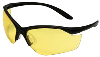 51965 Howard Leight R01536 Vapor II Shooting/Sporting Glasses Black Frame/Amber Lens