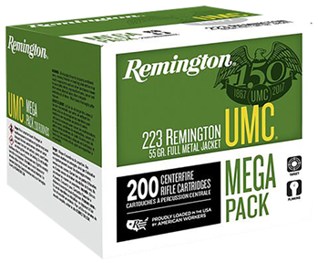52785 Remington Ammunition L223R3A UMC 223 Remington/5.56 NATO 55 GR Metal Case (FMJ)