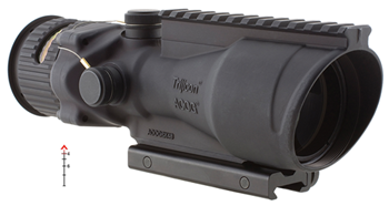 54089 Trijicon 100012 ACOG  Black Hardcoat Anodized 6x 48mm Illuminated Amber Chevron