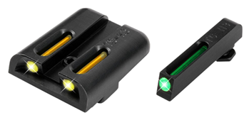 54142 Truglo TG131GT1Y Brite-Site TFO Fiber Optic For Glock Low Fixed Green/Yellow