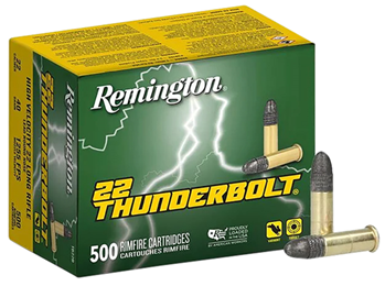 REMARMS TB-22B Remington Ammunition 21241 Thunderbolt  22 LR 40 gr Round Nose (RN) 500 Bx/ 10 C