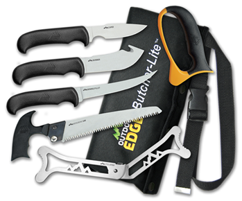 Outdoor Edge Cu 54628 Outdoor Edge BL1 ButcherLite  4.30"/4.50"/5.9"/6" Folding Plain/Saw 420J2 Stainl