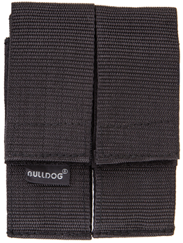 Bulldog Cases 55088 Bulldog WMAGL Double Magazine Holder w/Belt Loop Velcro-Close Nylon Black