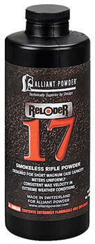 Alliant Powder/ 55218 Alliant Powder RELODER17 Rifle Powder Reloder 17 Rifle Multi-Caliber Magnum 1 lb