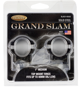 Weaver 55355 49302 WEAVER GRAND SLAM RING 1" MED BLACK