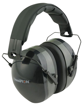 Champion Traps 55815 Champion Targets 40970 Passive Muff  27 dB Over the Head Black Ear Cups with Pad